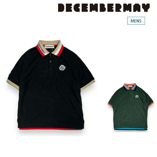 DECEMBERMAY ディセンバーメイ メンズ ゴルフウェア 半袖ポロシャツ Color combination polo/MEN 1-405-0146