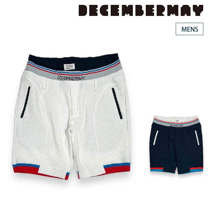 DECEMBERMAY ディセンバーメイ ハーフパンツ ゴルフウェア メンズ IRM waffle thermal shorts / MAN 吸水速乾 UVカット ウォッシャブル対応 1-405-2107