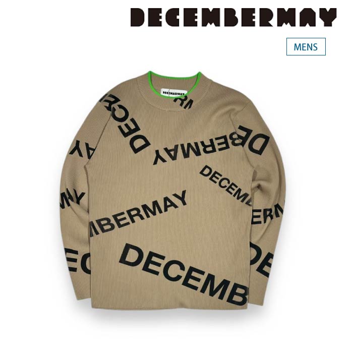 DECEMBERMAY ディセンバーメイ ゴルフウェア メンズ ニット Logo pattern Rib knit / MEN 1-412-1033