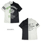 DECEMBERMAY ディセンバーメイ ゴルフウェア メンズ 半袖モックネックシャツ Lovers tiger bicolor mock neck shirt/ MEN 吸湿速乾 防透 紫外線防止 1-505-0151