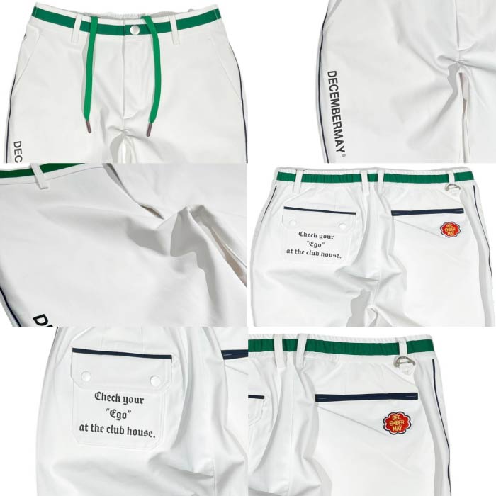 DECEMBERMAY ディセンバーメイ ゴルフウェア メンズ ロングパンツ Non see-through pants/ MAN 防透け 吸水速乾 UVカット 接触冷感 1-505-2054