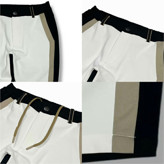 DECEMBERMAY ディセンバーメイ メンズ Slender Duality short Pants MEN バイカラーショートパンツ レギュラーフィットシルエット ストレッチ 1-505-2109
