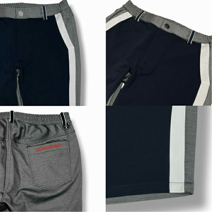 DECEMBERMAY ディセンバーメイ メンズ Slender Duality short Pants MEN バイカラーショートパンツ レギュラーフィットシルエット ストレッチ 1-505-2109