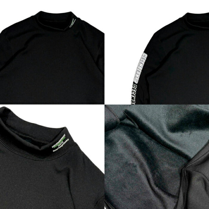 DECEMBERMAY ディセンバーメイ ゴルフウェア メンズ Inner boa mock neck/ MEN インナー モックネック 保温性 伸縮性 裏起毛素材 1-512-0523