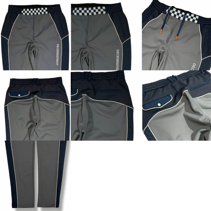 DECEMBERMAY ディセンバーメイ ゴルフウェア メンズ キルト パンツ Quilt quarterzip pants / MEN あったか 軽量 ストレッチ セットアップ対応 1-512-2058