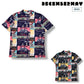 DECEMBERMAY ディセンバーメイ ゴルフウェア メンズ Good Dreams mockneck shirt MEN 半袖モックネックシャツ ロックテイスト 軽量 接触冷感 1-605-0163