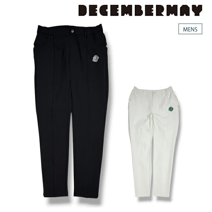 DECEMBERMAY ディセンバーメイ ゴルフウェア メンズ Side pocket comfortable pants MEN タイトフィットシルエットロングパンツ 吸水速乾性 接触冷感 防透け UVカット効果 ハイテンションストレッチ シワになりにくい 1-605-2061