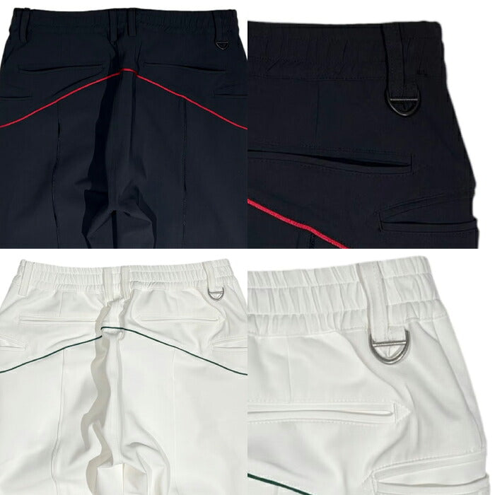 DECEMBERMAY ディセンバーメイ ゴルフウェア メンズ Side pocket comfortable pants MEN タイトフィットシルエットロングパンツ 吸水速乾性 接触冷感 防透け UVカット効果 ハイテンションストレッチ シワになりにくい 1-605-2061