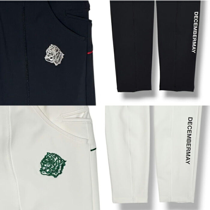 DECEMBERMAY ディセンバーメイ ゴルフウェア メンズ Side pocket comfortable pants MEN タイトフィットシルエットロングパンツ 吸水速乾性 接触冷感 防透け UVカット効果 ハイテンションストレッチ シワになりにくい 1-605-2061