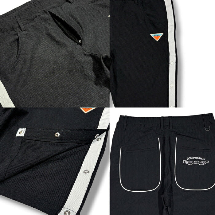 DECEMBERMAY ディセンバーメイ ゴルフウェア メンズ Newport seersucker shorts MEN ショートパンツ ストレッチ性 UVカット効果 セットアップ対応 1-605-2129
