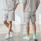 DECEMBERMAY ディセンバーメイ ゴルフウェア メンズ Newport seersucker shorts MEN ショートパンツ ストレッチ性 UVカット効果 セットアップ対応 1-605-2129