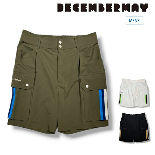 DECEMBERMAY ディセンバーメイ ゴルフウェア メンズ Water repellent agile short pants ショートパンツ ストレッチ性 撥水素材 防風性 高機能素材 超軽量 シワになりにくい ソフト ゆったり 1-605-2150