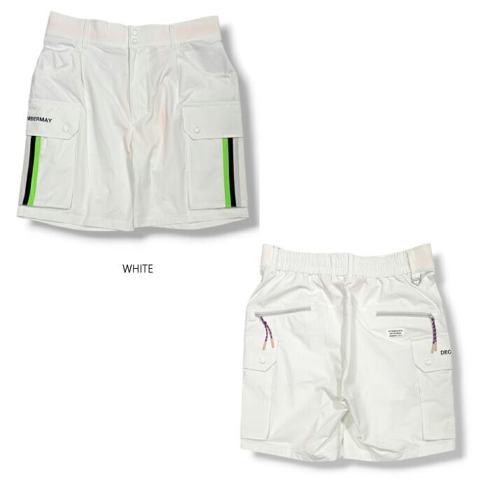 DECEMBERMAY ディセンバーメイ ゴルフウェア メンズ Water repellent agile short pants ショートパンツ ストレッチ性 撥水素材 防風性 高機能素材 超軽量 シワになりにくい ソフト ゆったり 1-605-2150