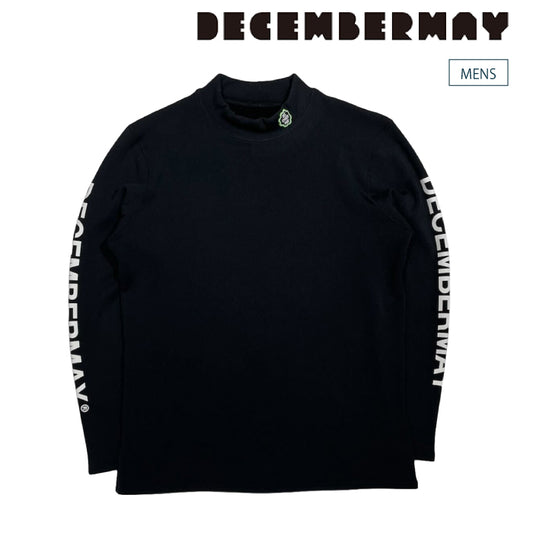 DECEMBERMAY ディセンバーメイ ゴルフウェア メンズ Effortless inner boa mock neck/ MEN 長袖シャツ モックネック 裏起毛 裏面ボア 保温性 伸縮性 日本製 1-612-0538