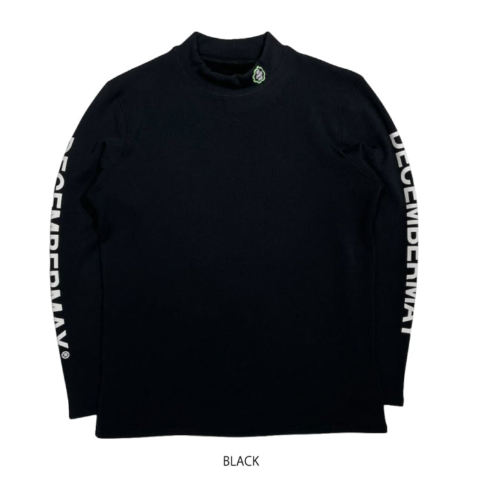 DECEMBERMAY ディセンバーメイ ゴルフウェア メンズ Effortless inner boa mock neck/ MEN 長袖シャツ モックネック 裏起毛 裏面ボア 保温性 伸縮性 日本製 1-612-0538