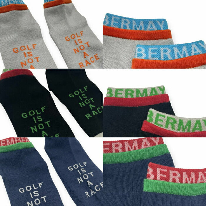 DECEMBERMAY ディセンバーメイ ゴルフ ソックス メンズ Double rib ankle socks/MEN 1-999-4006【メール便可】