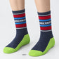 DECEMBERMAY ディセンバーメイ ゴルフウェア メンズ ソックス Stripe logo middle socks / MEN アンクル丈ソックス 日本製 1-999-4133