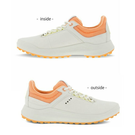 ECCO エコー レディース Women's GOLF CORE GOLF SHOE WHITE/PEACH NECTAR 撥水性・柔軟性 100403