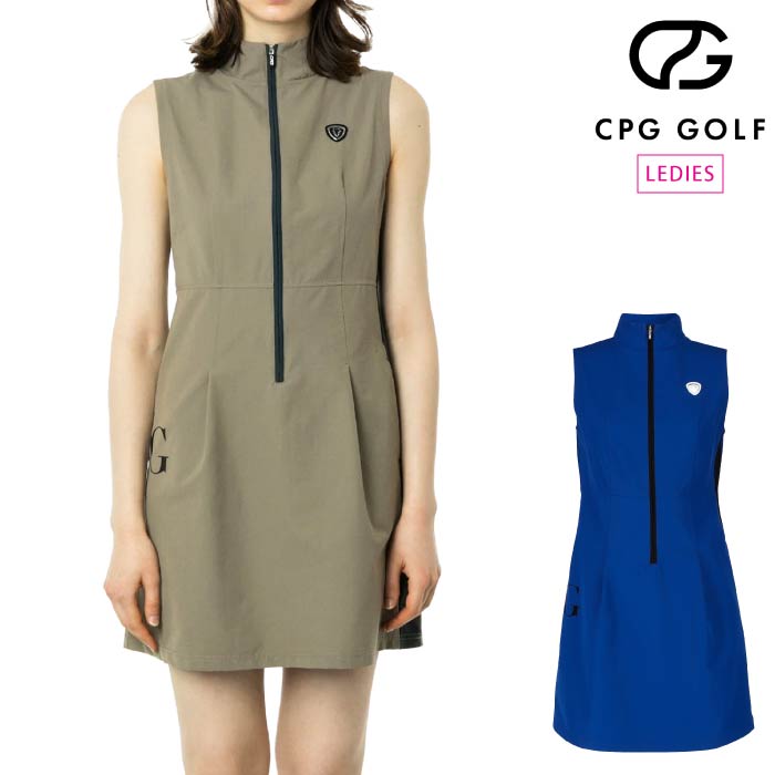 【30%OFF SALE】CPG GOLF シーピージーゴルフ ゴルフウェア レディース WOMEN ハイストレッチゴルフドレス 1107-24126