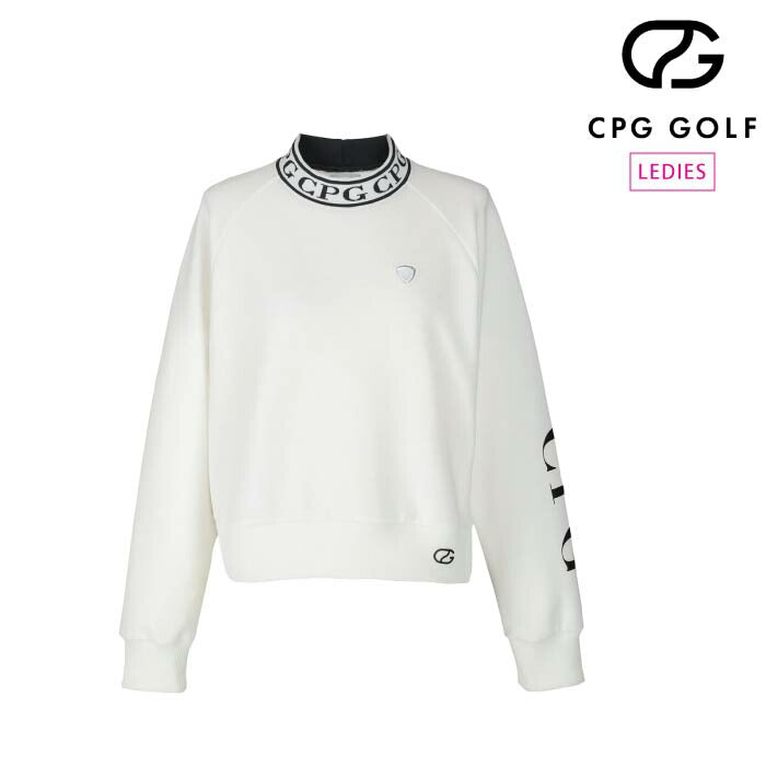 【30%OFF SALE】CPG GOLF シーピージーゴルフ ゴルフウェア レディース 衿リブダンボールプルオーヴァー 1108-24115