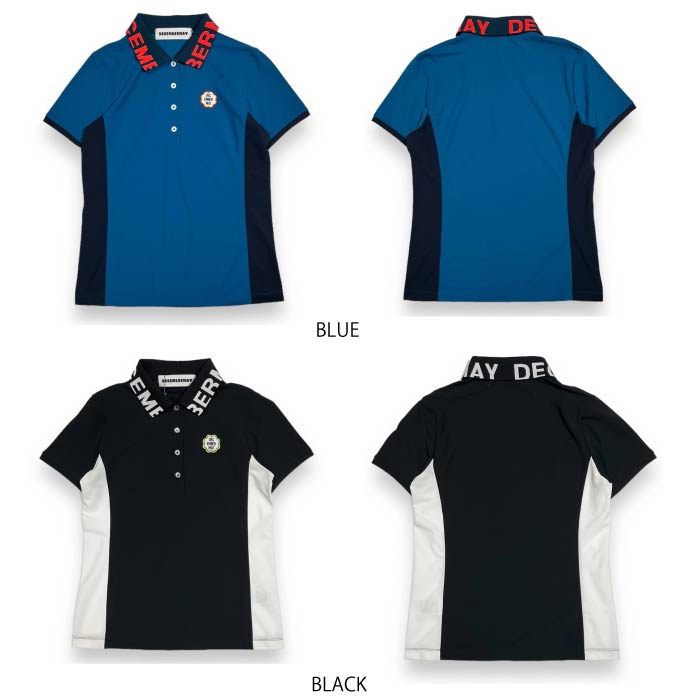 DECEMBERMAY ディセンバーメイ レディース ゴルフウェア 半袖ポロシャツ Color combination polo / WOMEN 2-405-0143