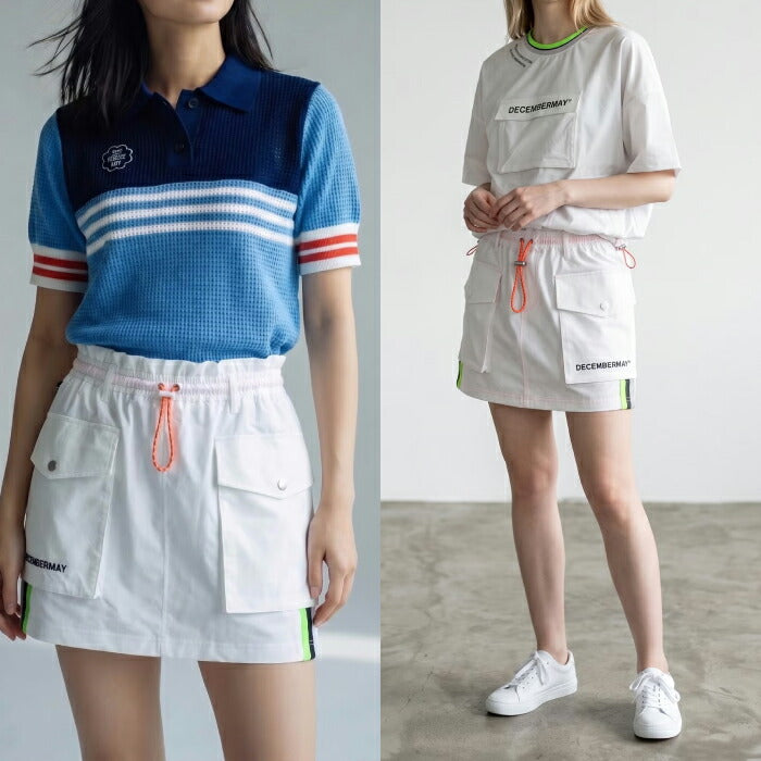 DECEMBERMAY ディセンバーメイ レディース ゴルフウェア スカート Water repellent agile shirt / WOMAN セットアップ対応 2-412-2550