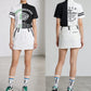 DECEMBERMAY ディセンバーメイ ゴルフウェア レディース 半袖モックネックシャツ Lovers tiger bicolor mock neck shirt/ WOMEN 吸湿速乾 防透 紫外線防止 2-505-0151