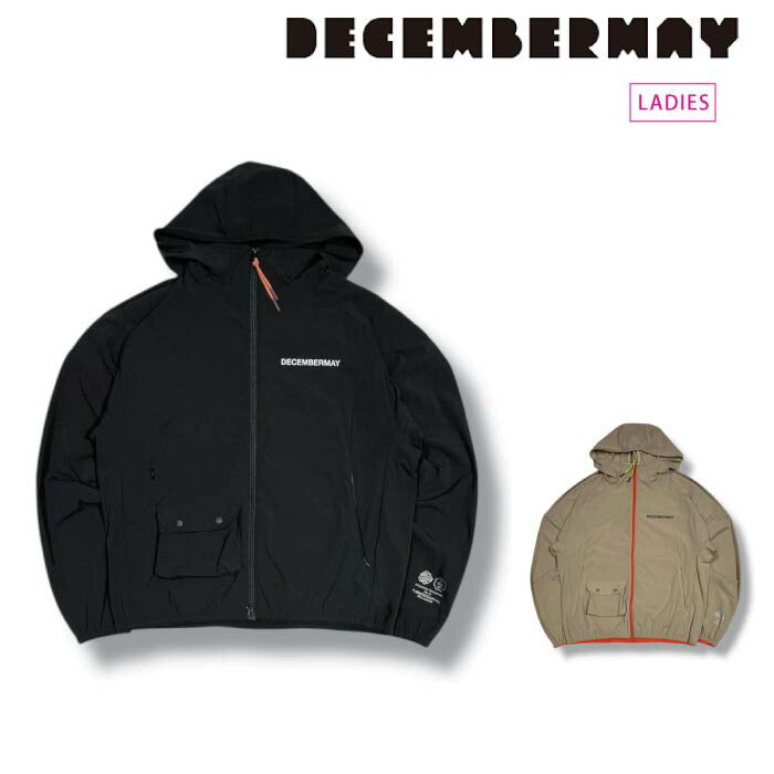 DECEMBERMAY ディセンバーメイ ゴルフウェア レディース Waterproof compactly Jacket / WOMEN ウォータープルーフ コンパクト ジャケット ジップアウター 極薄 軽量 弱撥水 防風素材 ポケッタブル 2-512-1509