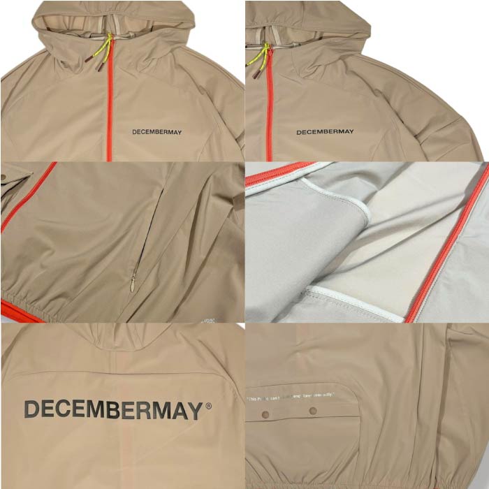 DECEMBERMAY ディセンバーメイ ゴルフウェア レディース Waterproof compactly Jacket / WOMEN ウォータープルーフ コンパクト ジャケット ジップアウター 極薄 軽量 弱撥水 防風素材 ポケッタブル 2-512-1509