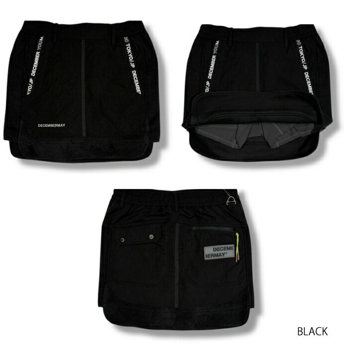 DECEMBERMAY ディセンバーメイ ゴルフウェア レディース フリース スカート Cozy fleece skirt / WOMEN  保温 防風 セットアップ対応 2-512-2557