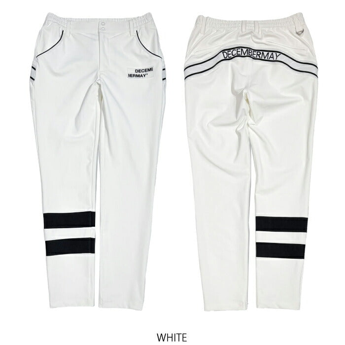 DECEMBERMAY ディセンバーメイ ゴルフウェア レディース Honesty sheltering pants WOMEN ロングパンツ スレンダーフィット ストレッチ性 透けにくい 優れた吸水＆速乾性 紫外線防止 接触冷感 2-605-2059