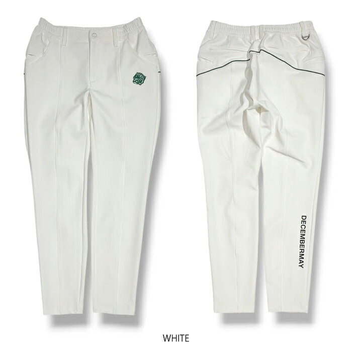 DECEMBERMAY ディセンバーメイ ゴルフウェア レディース Side pocket comfortable pants WOMEN タイトフィットシルエットロングパンツ 吸水速乾性 接触冷感 防透け UVカット効果 ハイテンションストレッチ シワになりにくい 2-605-2061