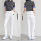 DECEMBERMAY ディセンバーメイ ゴルフウェア レディース Side pocket comfortable pants WOMEN タイトフィットシルエットロングパンツ 吸水速乾性 接触冷感 防透け UVカット効果 ハイテンションストレッチ シワになりにくい 2-605-2061