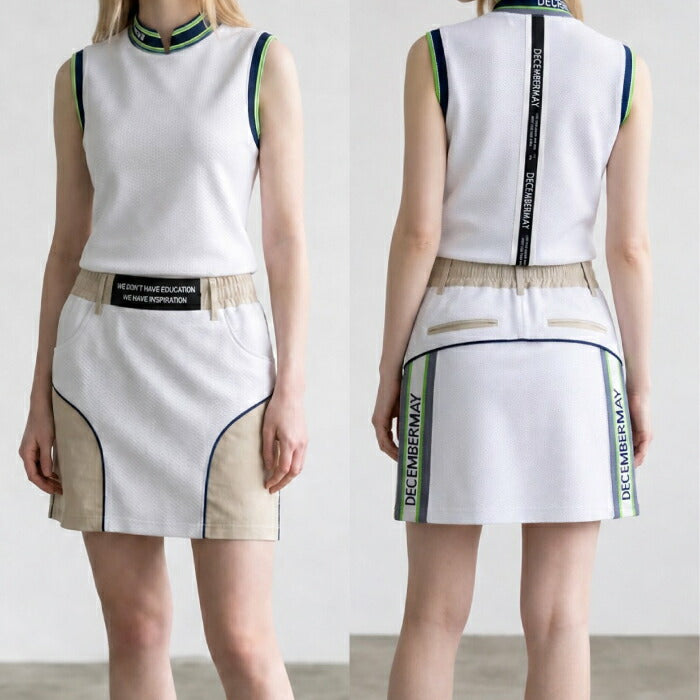 DECEMBERMAY ディセンバーメイ ゴルフウェア レディース Coolness mesh cheerful skirt WOMEN スカート ストレッチ トリコットメッシュ素材 2-605-2528