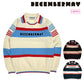 DECEMBERMAY ディセンバーメイ ゴルフウェア レディース Stripe knit polo WOWOWOMEN 長袖ニットポロ 鹿の子編み ソフトな風合い 衿付きクルーネック 保温性 通気性 2-612-1035