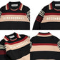 DECEMBERMAY ディセンバーメイ ゴルフウェア レディース Stripe knit polo WOWOWOMEN 長袖ニットポロ 鹿の子編み ソフトな風合い 衿付きクルーネック 保温性 通気性 2-612-1035