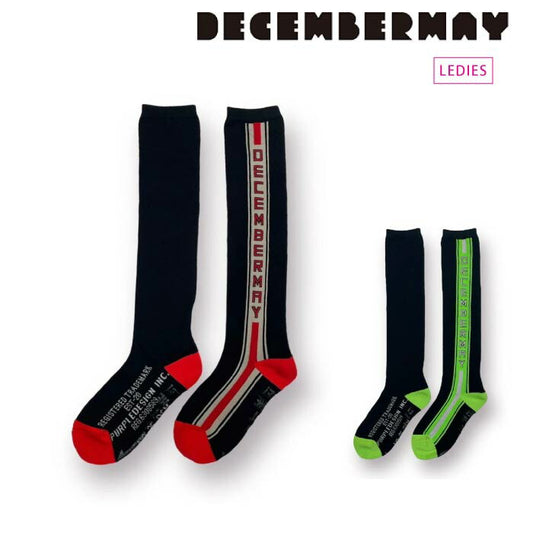 DECEMBERMAY ディセンバーメイ ゴルフ ハイソックス レディース Tape Logo high sox / WOMEN 2-999-4221