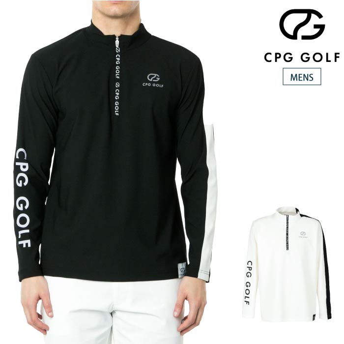 【30%OFF SALE】CPG GOLF シーピージーゴルフ メンズ MENS スタンドカラーJip UpタイプLS（ロングスリーブ） 2109-24104