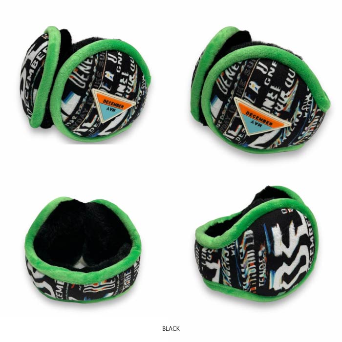 DECEMBERMAY ディセンバーメイ ゴルフウェア メンズ レディース Print warm earmuffs UNISEX イヤーマフ アームサイズ調整可能 3-312-5515