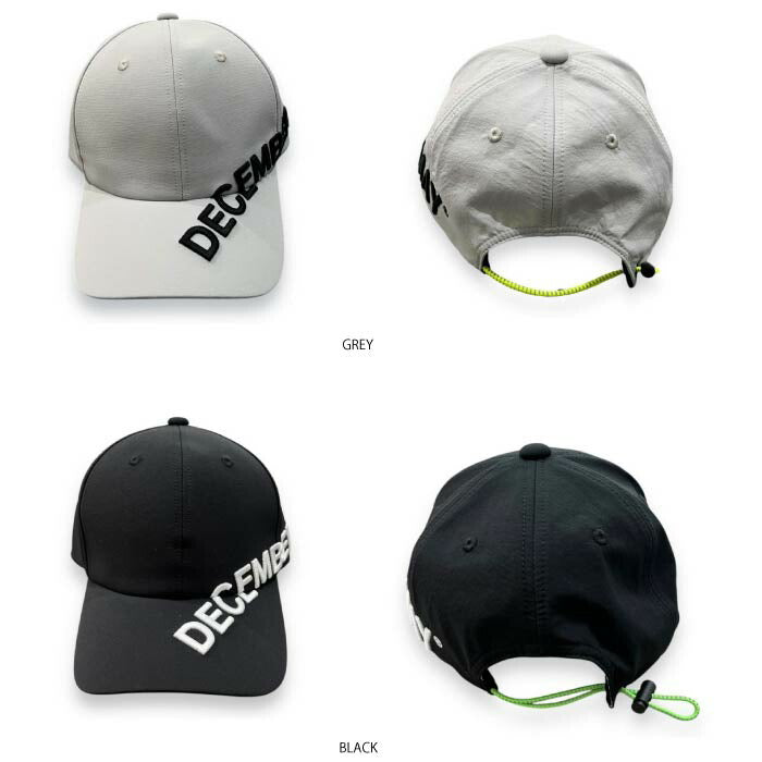 DECEMBERMAY ディセンバーメイ ゴルフ メンズ レディース キャップ water repellent cap/ UNISEX 撥水 3-999-5022
