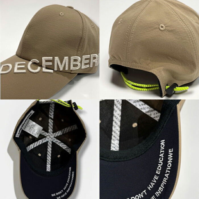 DECEMBERMAY ディセンバーメイ ゴルフ メンズ レディース キャップ water repellent cap/ UNISEX 撥水 3-999-5022