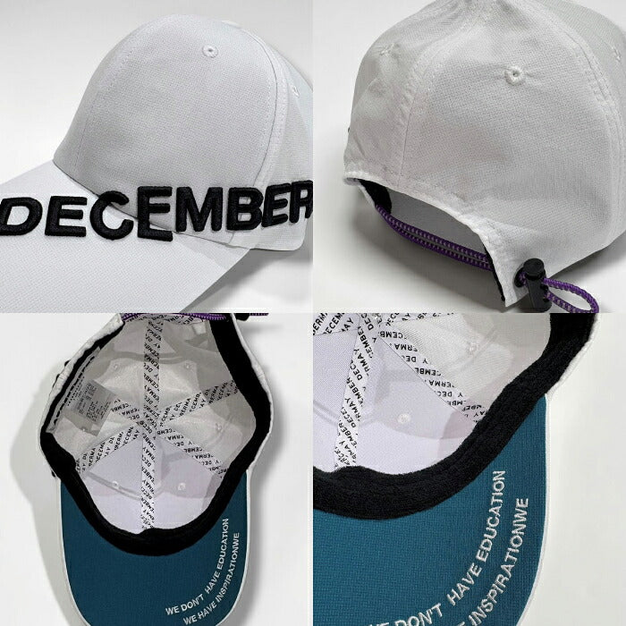 DECEMBERMAY ディセンバーメイ ゴルフ メンズ レディース キャップ water repellent cap/ UNISEX 撥水 3-999-5022