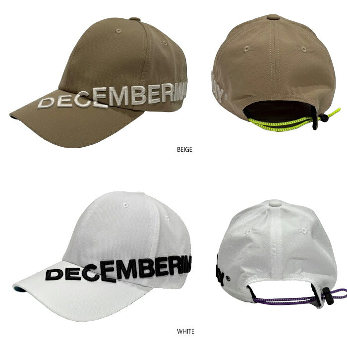 DECEMBERMAY ディセンバーメイ ゴルフ メンズ レディース キャップ water repellent cap/ UNISEX 撥水 3-999-5022