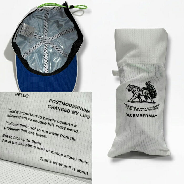 DECEMBERMAY ディセンバーメイ ゴルフ メンズ レディース キャップ Pocketable heat-shielding cap/ UNISEX 撥水 高通気 軽量 サイズ調整可 3-999-5026