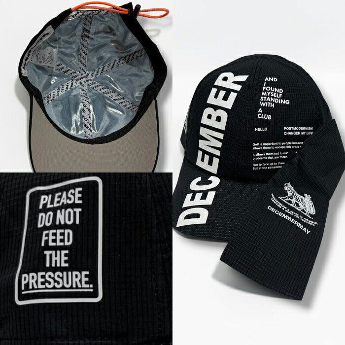 DECEMBERMAY ディセンバーメイ ゴルフ メンズ レディース キャップ Pocketable heat-shielding cap/ UNISEX 撥水 高通気 軽量 サイズ調整可 3-999-5026