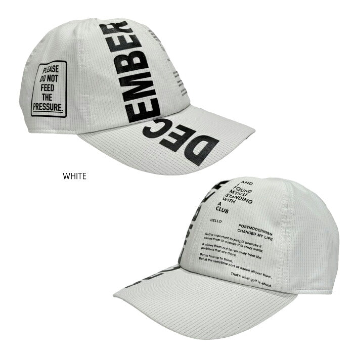 DECEMBERMAY ディセンバーメイ ゴルフ メンズ レディース キャップ Pocketable heat-shielding cap/ UNISEX 撥水 高通気 軽量 サイズ調整可 3-999-5026