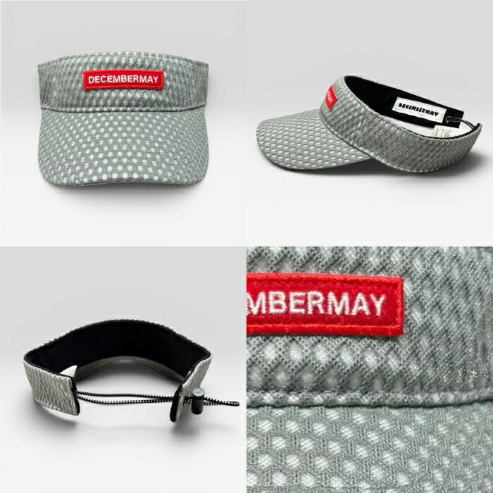 DECEMBERMAY ディセンバーメイ ゴルフウェア メンズ レディース Full mesh rogo Visor UNISEX メッシュバイザー 斬新なデザイン 3-999-5129