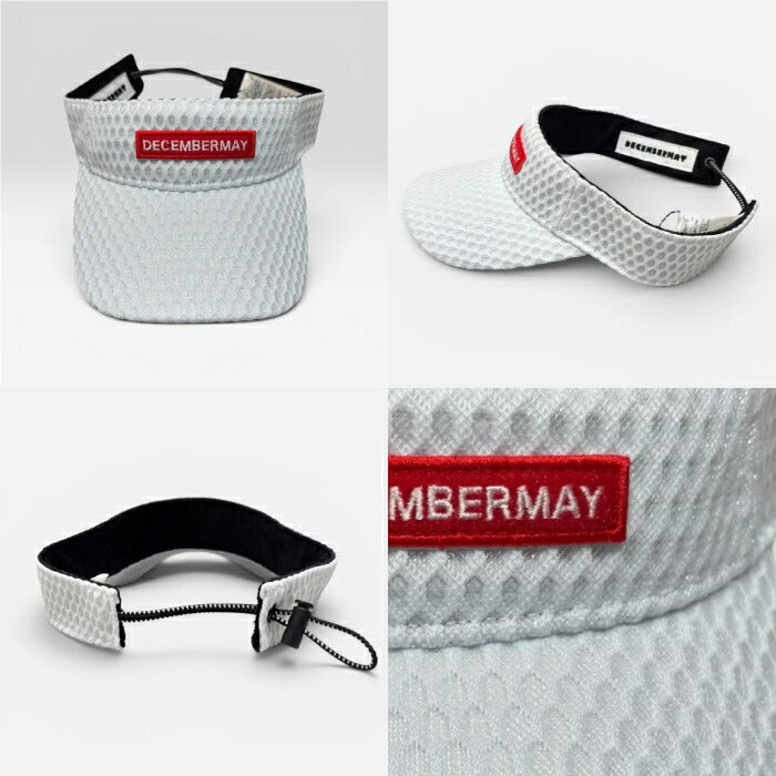 DECEMBERMAY ディセンバーメイ ゴルフウェア メンズ レディース Full mesh rogo Visor UNISEX メッシュバイザー 斬新なデザイン 3-999-5129