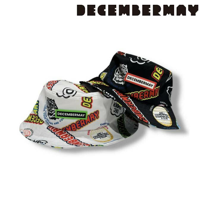 DECEMBERMAY ディセンバーメイ ゴルフ メンズ レディース グラフィカルバケットハット Livelimix print bucket hat/ UNISEX UVカット 汗染み防止 3-999-5319