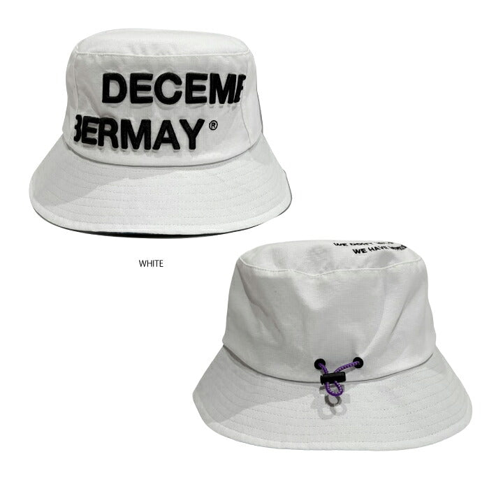 DECEMBERMAY ディセンバーメイ ゴルフ メンズ レディース 帽子 バケットハット water repellent bucket hat/ UNISEX 撥水 軽量 3-999-5322